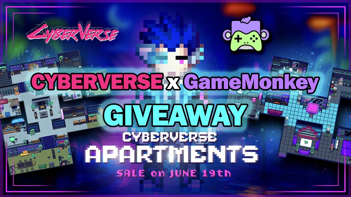 Negool (@iamnegool) on Twitter photo ๐ CYBERVERSE x GameMonkey GIVEAWAY ๐
๐ 2 GTD + 5 FCFS CyberVerse Apartment Whitelist Spots
๐๏ธ Your in-game base to earn, craft, and farm. Utility from Day 1!
๐ฏ To Enter:
โ
Follow <a href="/CyberVerseGame/">CyberVerse</a> & <a href="/gamemonkeyxyz/">GameMonkey</a>
โ
Like + RT
โ
Drop your Ronin Wallet (No RNS!) + tag 3 ๐ CYBERVERSE x GameMonkey GIVEAWAY ๐
๐ 2 GTD + 5 FCFS CyberVerse Apartment Whitelist Spots
๐๏ธ Your in-game base to earn, craft, and farm. Utility from Day 1!
๐ฏ To Enter:
โ
Follow <a href="/CyberVerseGame/">CyberVerse</a> & <a href="/gamemonkeyxyz/">GameMonkey</a>
โ
Like + RT
โ
Drop your Ronin Wallet (No RNS!) + tag 3
