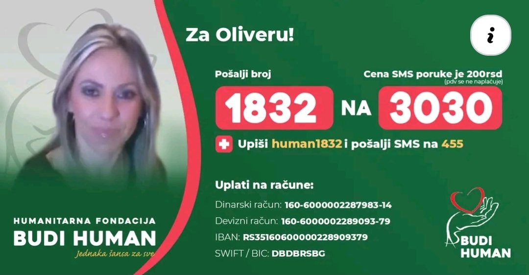 Molim vas... Podelite i koliko ko može. Moja drugarica od rodjenja i prva komšinica... Hvalaaaaa... ❤️... Mnogo mi znači...