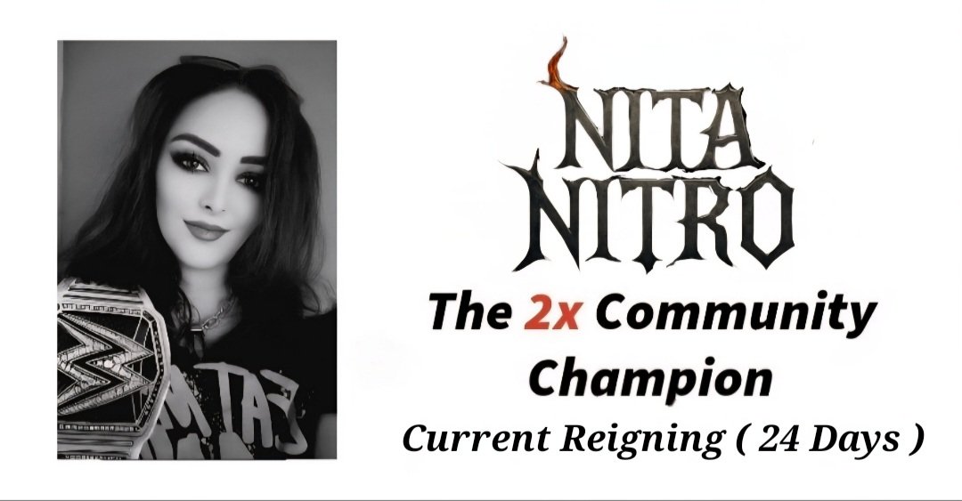 DazeOrder16175's tweet image. Introducing First Ever Women&apos;s 2x
@WrestlingDazeYT Community Champion
@NITA_NITRO_ 
( Longest-Reigning Champion 24 Days ) #dwo4life