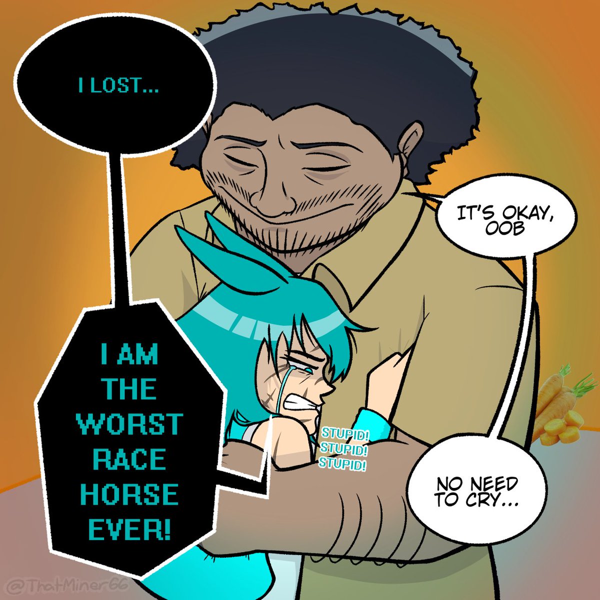 thatminer66's tweet image. Andrews consoles OOB
#horseracetests #horsehooptest #HORSERACETEST