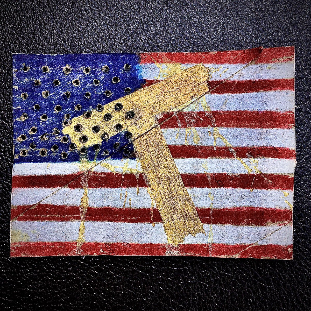 “AMERICAN CARNAGE”
•sharpie on toilet paper roll (2020)
 
#NoKingsDay #NoKingsProtest