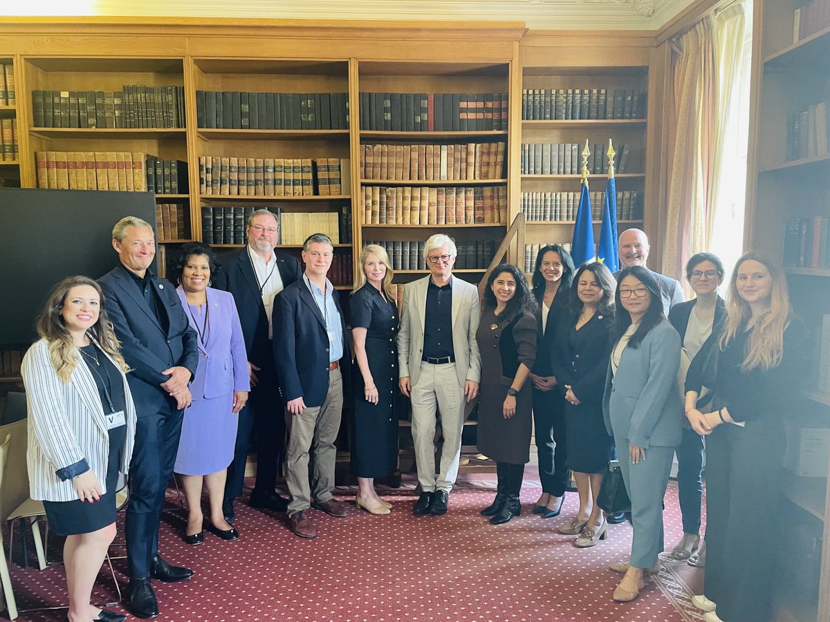 ValerieBaraban's tweet photo. Texas charm met French diplomacy at the Quai d’Orsay on June 11! County Judge @LinaHidalgoTX and Houston delegation w/ Emmanuel Mayer Dep. Dir. North America building bridges from #Houston to #Paris 🇫🇷🇺🇸 @GHPartnership @RiceUniversity @Port_Houston #HarrisInParis https://t.co/1Zpxhawrtl