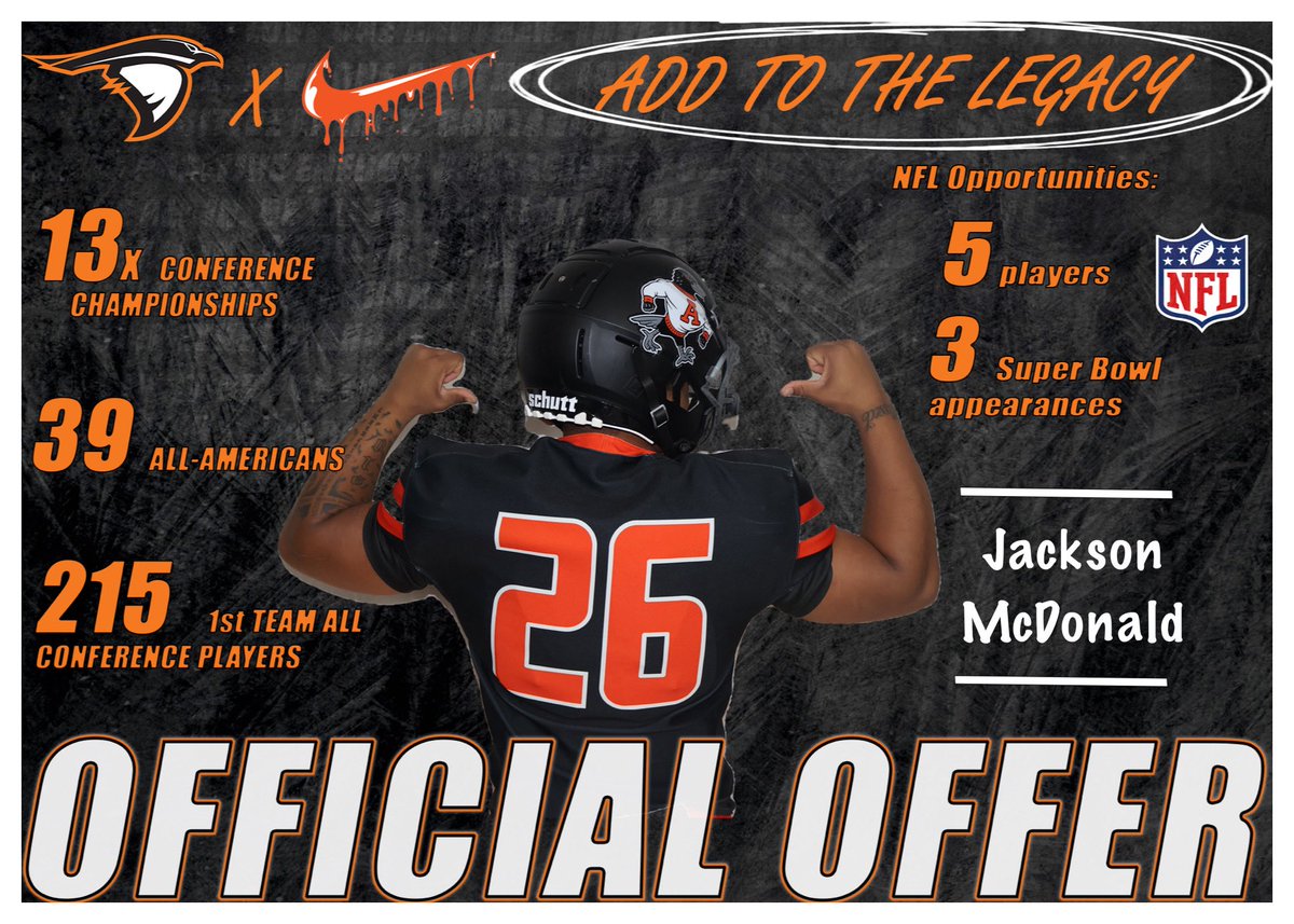 After a great camp and conversation with <a href="/coachmonty11/">Coach Monty</a> I'm blessed to receive an offer from
<a href="/AUFootball__/">Anderson University Football</a> 
<a href="/THNfootball/">Terre Haute North Football</a> <a href="/CoachAEdwards77/">Aaron Edwards</a> <a href="/austinbarron32/">Austin Barron</a>