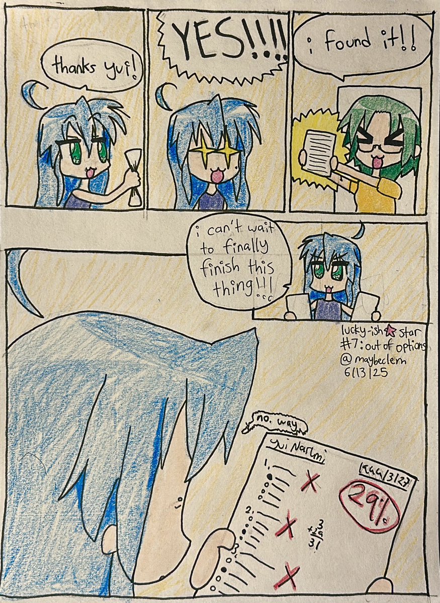 maybeclem's tweet image. lucky-ish ☆ star #7: out of options