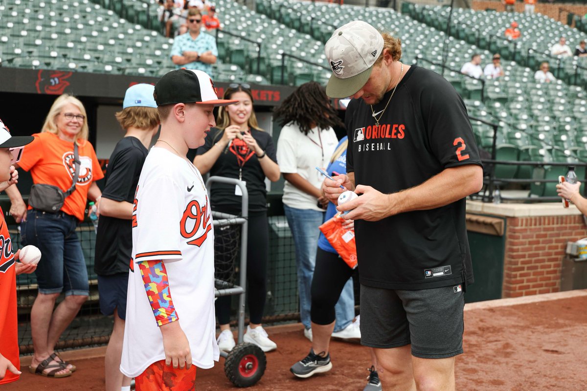 OsCommunity's tweet image. We partnered with @MakeAWish to grant Justin's wish of meeting Gunnar Henderson!