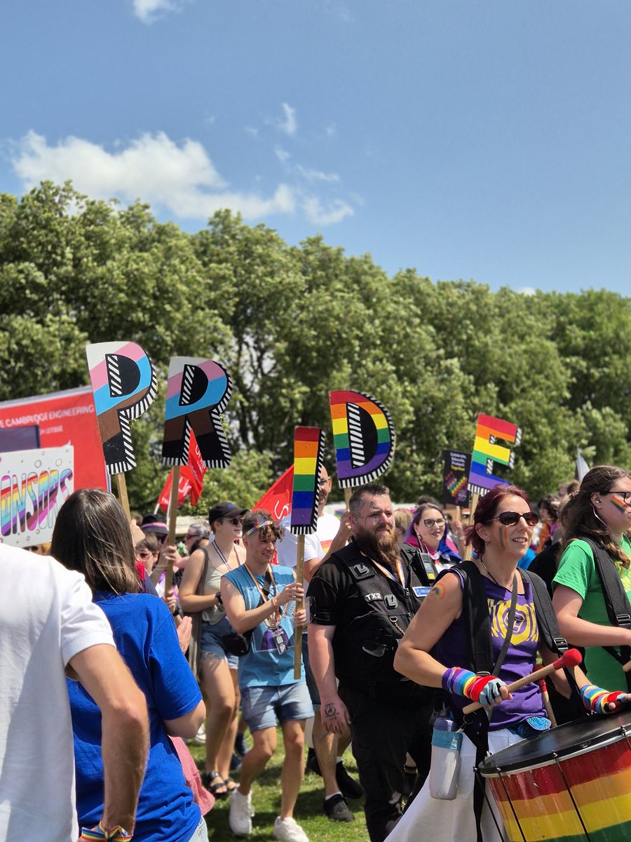 A lovely day out in glorious weather at #CambridgePride today with lovely friends from #GOC