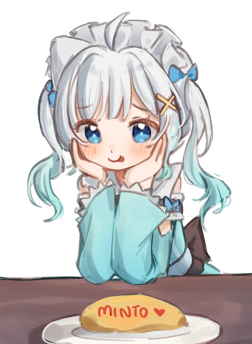 #Fantography 2nd post (ෆ˙ᵕ˙ෆ)♡
Cute ghost watches you eat omurice ✿