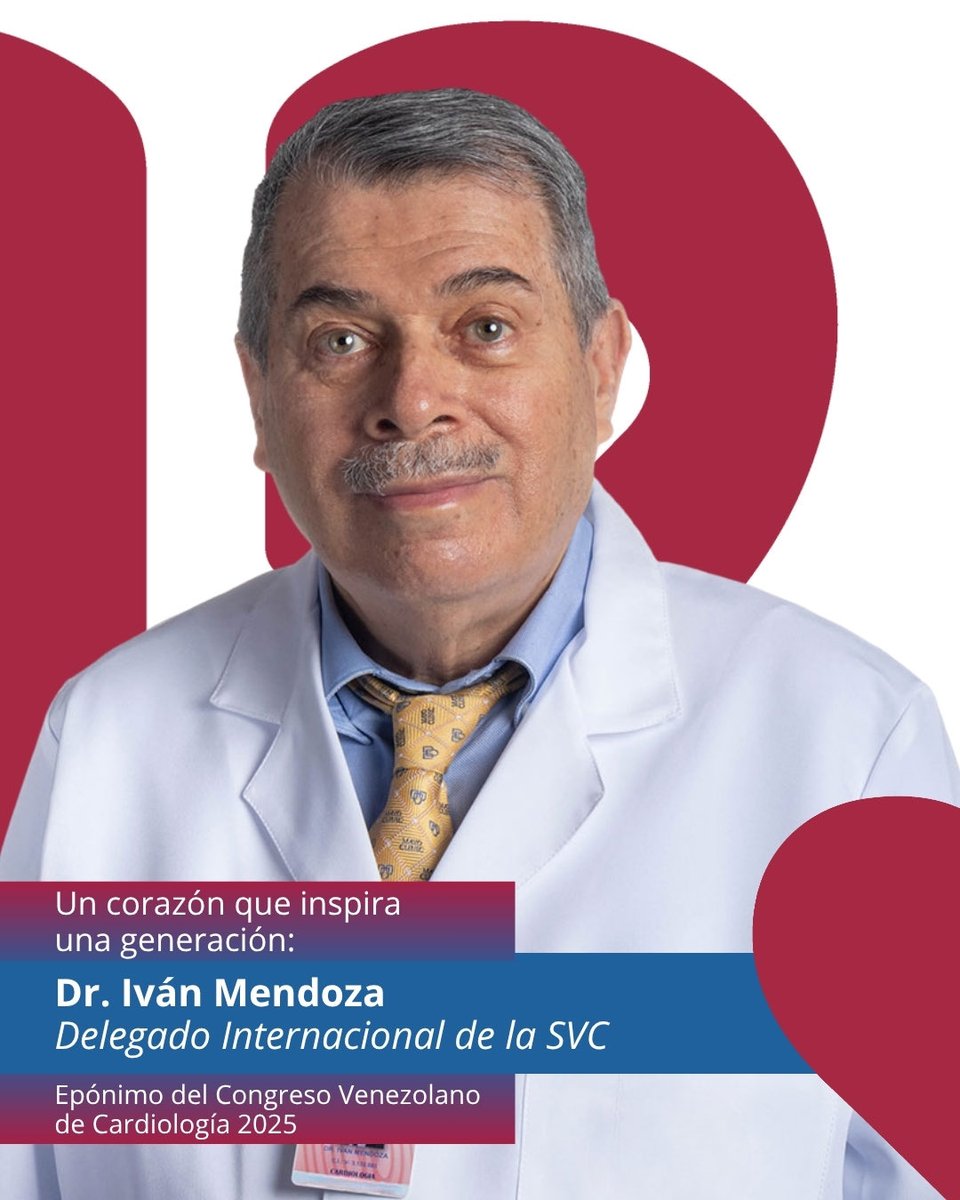 Sociedad Venezolana de Cardiología (@cardiologiasvc) on Twitter photo Este año, el Congreso Venezolano de Cardiología lleva un nombre que trasciende generaciones: Dr. Iván Mendoza.
Gracias, Dr. Iván Mendoza (<a href="/mencardio/">Ivan Mendoza</a>) por latir con nosotros.
#CongresoCardiología2025 #DrIvánMendoza #SVC Este año, el Congreso Venezolano de Cardiología lleva un nombre que trasciende generaciones: Dr. Iván Mendoza.
Gracias, Dr. Iván Mendoza (<a href="/mencardio/">Ivan Mendoza</a>) por latir con nosotros.
#CongresoCardiología2025 #DrIvánMendoza #SVC