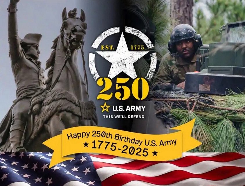 RBforNYC's tweet image. Thank you U.S. Army for 250 years of sacrifice in defense of our Nation and our democracy. God bless the Army and all branches of our military for their amazing courage and love of the USA.