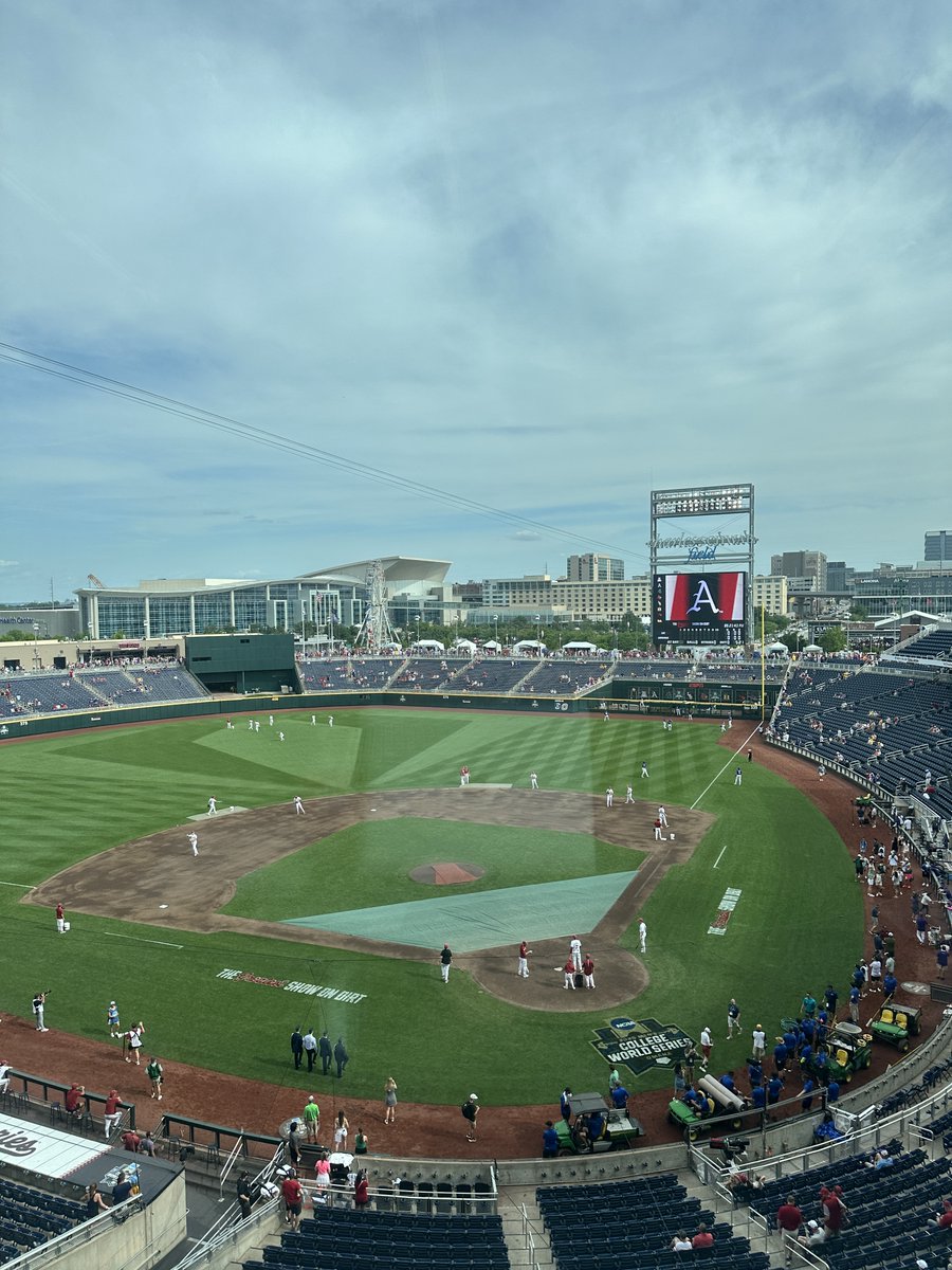 Hannah McCarver (@hannahm728855) on Twitter photo OMAHA, Neb. - Hannah McCarver checking in at Charles Schwab Field as the Arkansas Razorbacks prepare to take on the LSU Tigers. 
Junior left handed pitcher Zach Root will be on the mound today for the Hogs (8-5, 3.59 ERA).
Follow this thread for more updates! OMAHA, Neb. - Hannah McCarver checking in at Charles Schwab Field as the Arkansas Razorbacks prepare to take on the LSU Tigers. 
Junior left handed pitcher Zach Root will be on the mound today for the Hogs (8-5, 3.59 ERA).
Follow this thread for more updates!