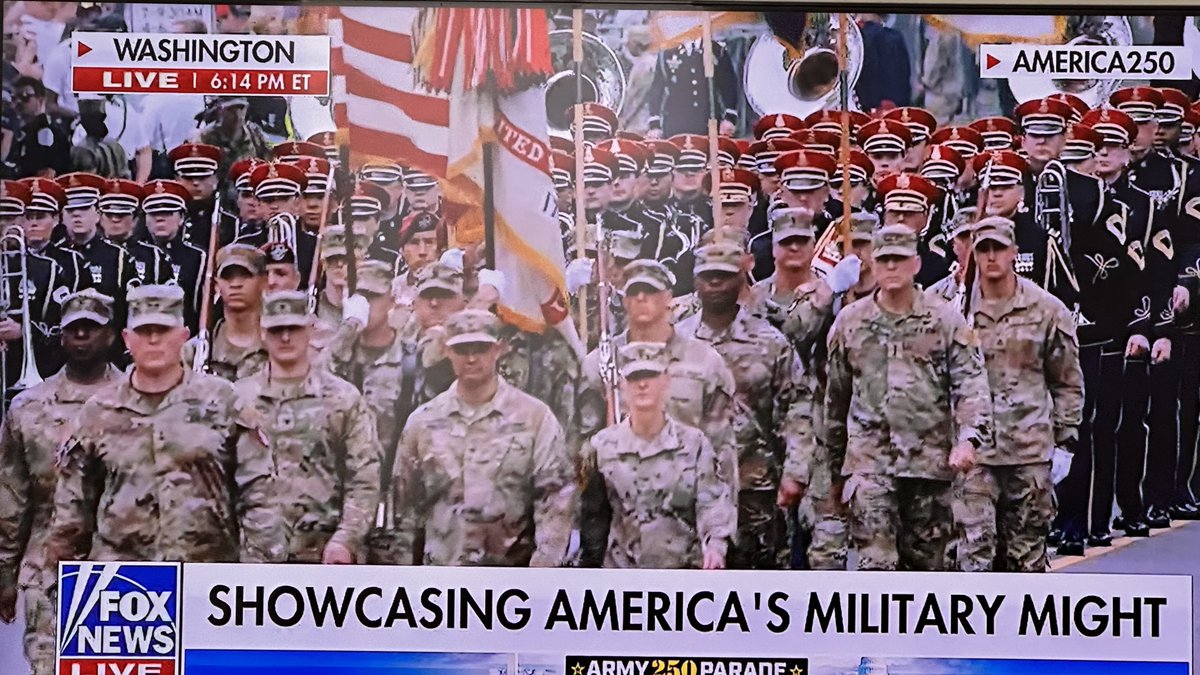 Kelly4Humanity's tweet photo. Shame on anyone who spent today chanting “No Kings” while ignoring 250 years of the United States Army.

This isn't  just a parade—it is  a celebration of sacrifice, service, history and the soldiers who’ve kept this country free.

But in their blind Trump Derangement Syndrome, the Left chose to protest Trump instead of pausing to honor the men and women who gave their lives so they could do just that.

You don’t have to love Trump. But you should respect the U.S. Army.

No Kings Protest should have been a different day.