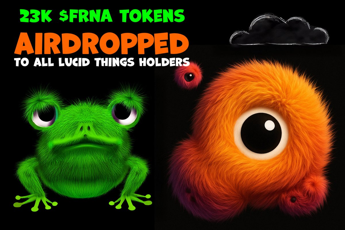 Lucid Things 🔺 (@lucidthingsnft) on Twitter photo 🪙 23K $FRNA 🐸 had been airdropped to all Lucid Things holders.
Thank you <a href="/WoshiguruA/">A-WoshiGuru 🏀👾⚔️</a> . for gifting us <a href="/FrogNationArena/">Frog Nation</a> tokens.
Now all Lucid RED & Lucid Things hodlers are all $FRNA hodlers as well.
🔴Together We Grow 🔴 🪙 23K $FRNA 🐸 had been airdropped to all Lucid Things holders.
Thank you <a href="/WoshiguruA/">A-WoshiGuru 🏀👾⚔️</a> . for gifting us <a href="/FrogNationArena/">Frog Nation</a> tokens.
Now all Lucid RED & Lucid Things hodlers are all $FRNA hodlers as well.
🔴Together We Grow 🔴