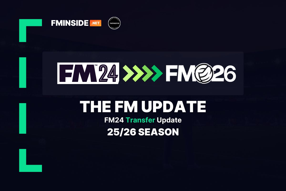 FM24? ❌ FM25? ❌FM26! ✅

This is the FMUpdate 25/26 season update! 🤩 Transfers up to June 14th, promotion &amp; relegation + European places and much more! 677k changes to the database 😎

Download now 👉 fminside.net/fmi-update/foo…

Disclaimer: This is a community mod made by fans of