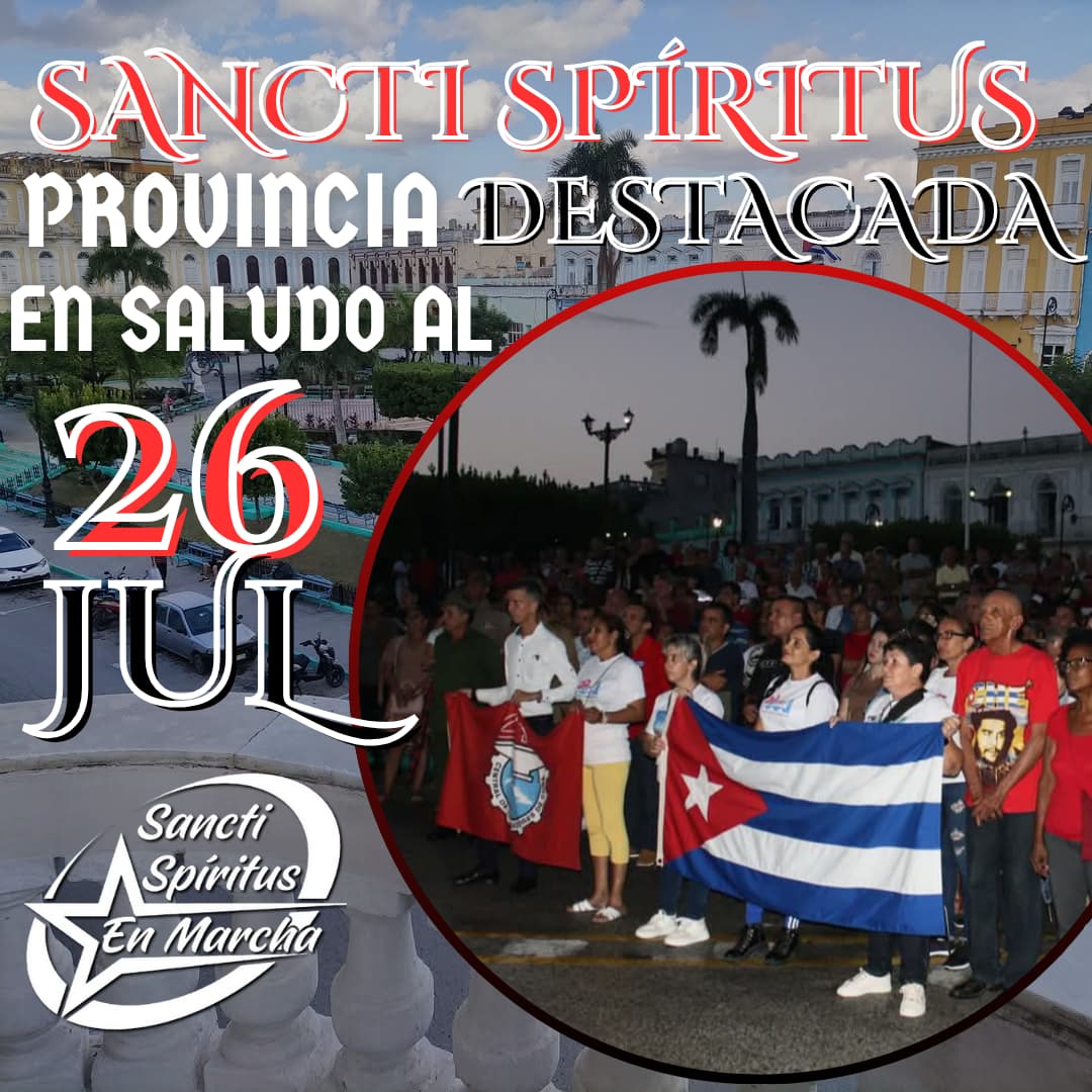 Radio Sancti Spíritus #Cuba (@radiossp) on Twitter photo <a href="/DiazCanelB/">Miguel Díaz-Canel Bermúdez</a> <a href="/DrRobertoMOjeda/">Dr. Roberto Morales Ojeda</a> <a href="/AlexisLorente74/">Alexis Lorente Jiménez</a> <a href="/DeivyPrezMartn1/">Deivy Pérez Martín</a> 🇨🇺 La primera secretaria trasladó una felicitación a los hermanos avileños por obtener la sede de las actividades centrales por la efeméride del Moncada, así como al pueblo guantanamero reconocido por el Buró Político. <a href="/DiazCanelB/">Miguel Díaz-Canel Bermúdez</a> <a href="/DrRobertoMOjeda/">Dr. Roberto Morales Ojeda</a> <a href="/AlexisLorente74/">Alexis Lorente Jiménez</a> <a href="/DeivyPrezMartn1/">Deivy Pérez Martín</a> 🇨🇺 La primera secretaria trasladó una felicitación a los hermanos avileños por obtener la sede de las actividades centrales por la efeméride del Moncada, así como al pueblo guantanamero reconocido por el Buró Político.