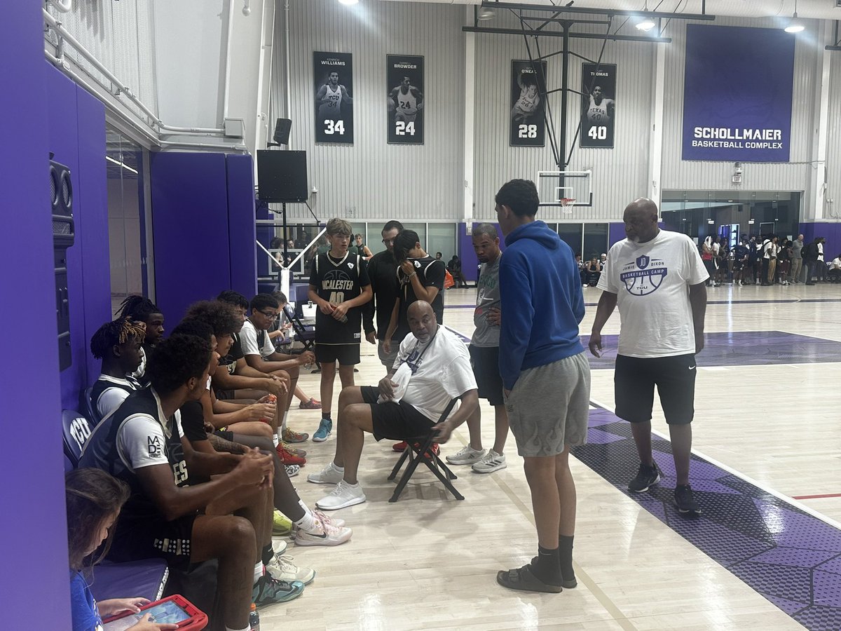 Thank you <a href="/TCUBasketball/">TCU Men's Basketball</a> for the amazing camp experience. <a href="/TCU_Athletics/">TCU Athletics</a> <a href="/SAN_TEEZY/">Corey Santee</a> <a href="/MACboysBB/">McAlester Buffaloes Boys Basketball</a> <a href="/BuffSportsRadio/">McAlester Sports Radio</a> <a href="/McABuffaloes/">McAlester Athletics</a> <a href="/dawkins_lou/">Lou Dawkins</a> 
#McAlesterBuffaloes