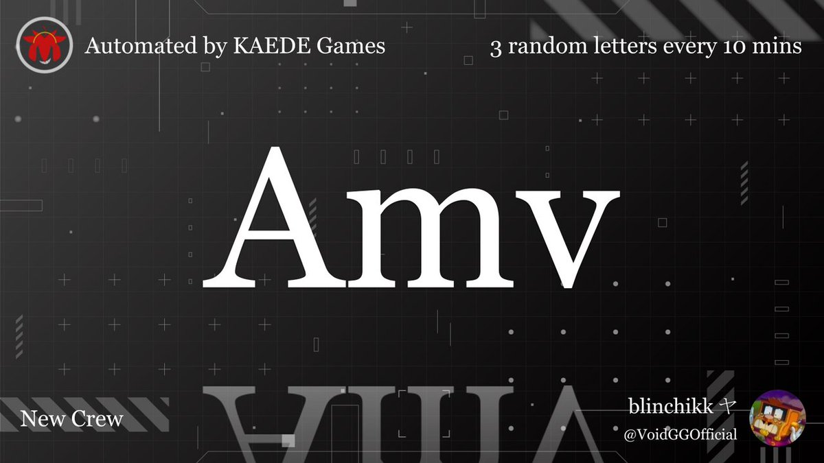 3 random letters every 10 mins tweet media