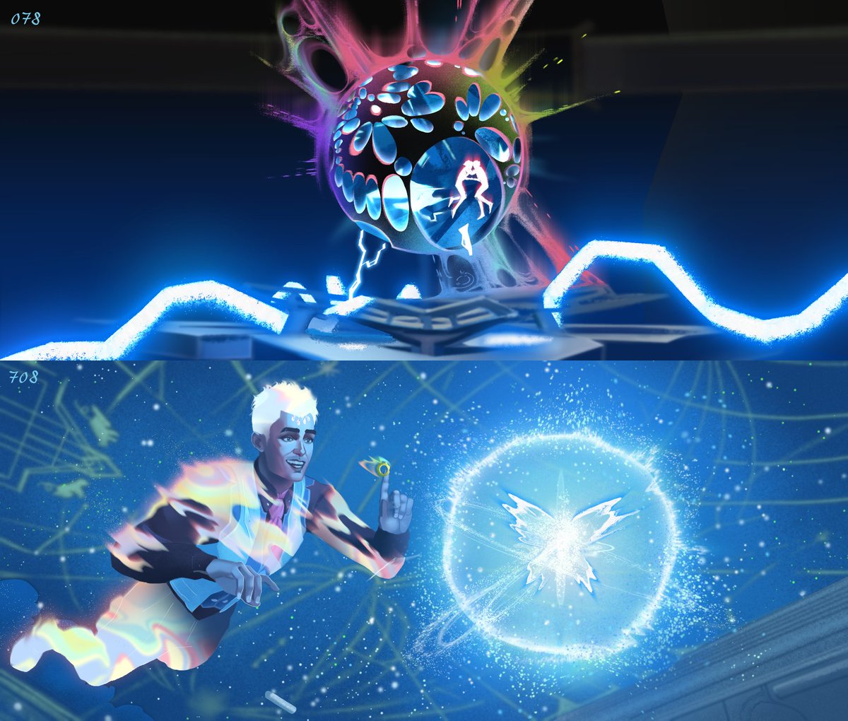 Such a fun and gorgeous project to be part of, Good job everyone!! 🎆 Love to pause the video on random to see so many hidden details! - make sure to also visit the website to see all the frames+artists 🫶🏻✨️

Here are my frames 78 and 708!! 🌈🦋⚙️
#jayvik #TimeToFrameIt