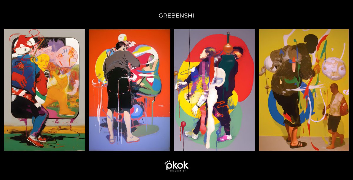 From the Pkok Collection:  

I СПАГ ТР AIME 
Bastleru 
Afu 
Giantu  

by <a href="/grebenshi/">グレベンシ</a>  2023 AI