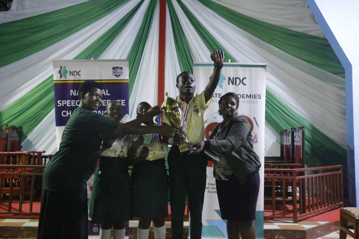 NDCUganda's tweet photo. Rwenzori has spoken — again!

Divine Mercy S.S. defends their crown at the #13thNSDC Rwenzori Qualifiers, edging Nyakasura 4:1 in a fiery final 🏆🔥

Back-to-back like it’s muscle memory.
#NSDC2025 | #DebateUG https://t.co/PNmZ7Ltn2J
