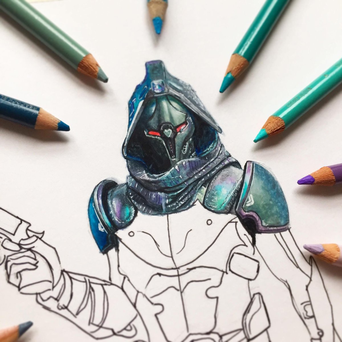 The Gambit Hunter🐍🪲

I’m still totally obsessed with this iridescent shader!! It looks so good with the red glowing eyes and matches the serpent feel so well!💫

#destiny2