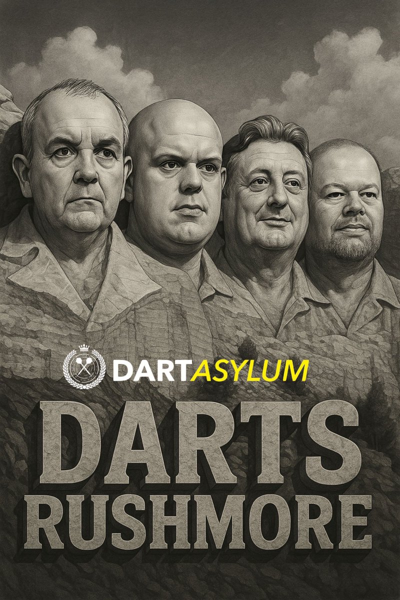 ⛰️ This is our Darts Mount Rushmore… Have we got it right? 

Who would be your four top Dart players of all time ?