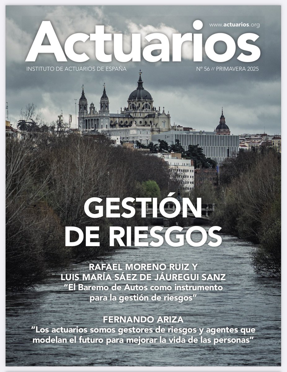 📣 Muy honrado por haber podido participar con Ilustres colegas en el nuevo número de la revista #Actuarios, que trata sobre #GestiónDeRiesgos #ERM
🌐
Y un gran honor compartir la portada 
<a href="/InfoAAE/">AAE</a> <a href="/IAE1959/">Instituto de Actuarios de España 🇪🇸🇪🇺</a> 
🌀
Ya está disponible en la web:
actuarios.org/revista-actuar…