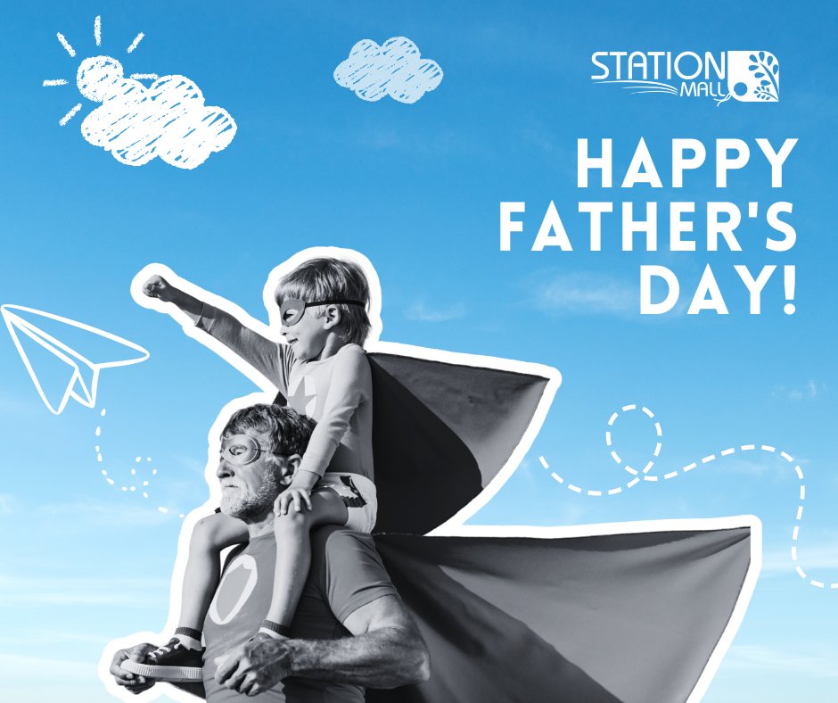 Happy Father’s Day! 💙

Shoutout to all the incredible dads and father figures! 👨‍👧‍👦✨

Reminder: Today’s your LAST CHANCE to enter our Celebrate SuperDAD giveaway! 🏆

#FathersDay #CelebrateDad #SuperDAD #StationMall #YourCentreofChoice