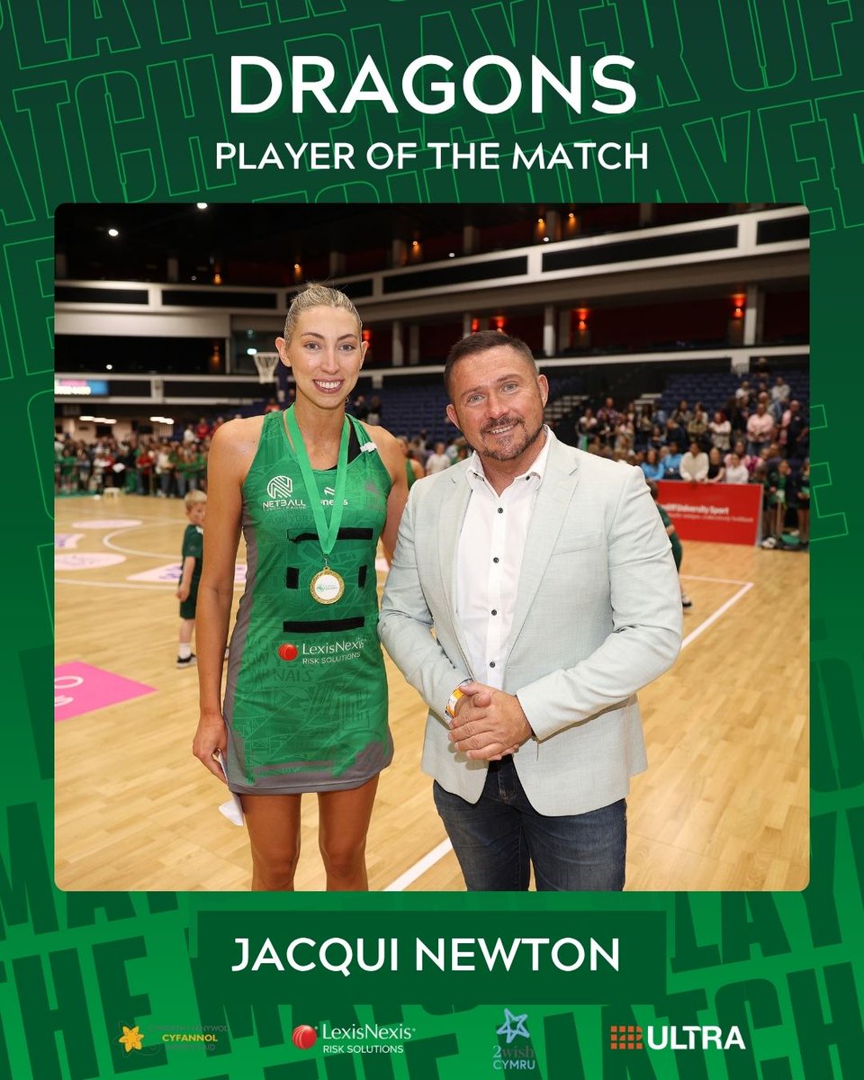 Your LexisNexis Cardiff Dragons Player of the Match is… Jacqui Newton! 👏🐉