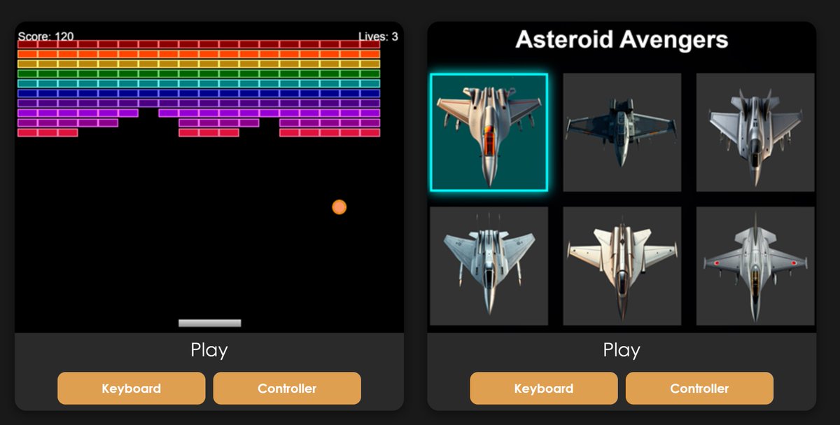 I have my first 2 games made, they work with Mobile, PC Keyboard, or Controller now, they have music and are pretty fun... coolretrogames.com 
-
#games #retrogames #game #gamer #gaming #RetroGamer  #Grok #Grok3