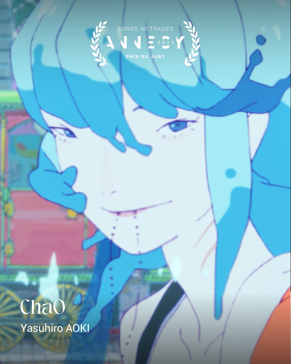 annecyfestival's tweet photo. Le prix du Jury pour un long métrage est attribué à "ChaO" de Yasuhiro AOKI et produit par STUDIO4°C.  
  
Nos félicitations à toute l’équipe du film ! https://t.co/35dheWIJ4f