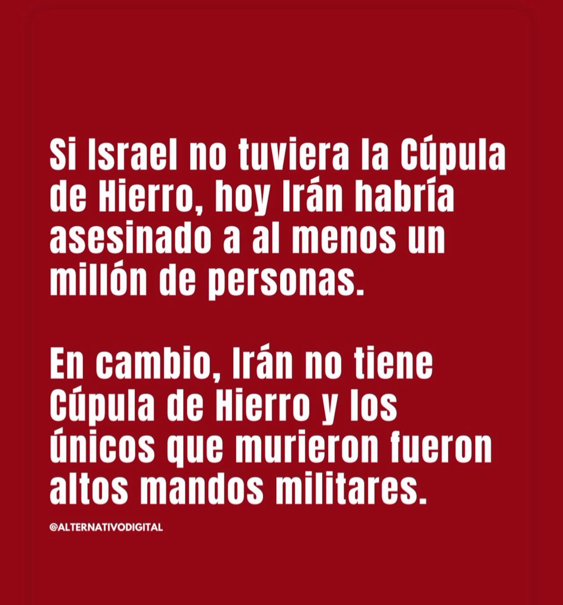 CLARITO: A ver si queda claro, para los pro iraníes que hablan pavadas escudados en la “resistencia” pero profundamente antisemitas: