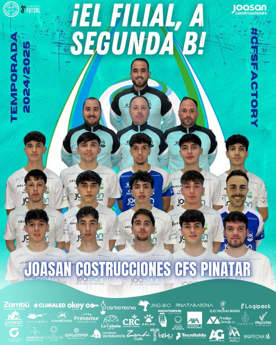 Juanpi 🧻 🧼 🧴 (@10juanpi10) on Twitter photo Enhorabuena a nuestro filial <a href="/CFS_Pinatar/">Zambú CFS Pinatar</a> por el ascenso a 2ªB!!!!
Mucho trabajo detrás y mucho orgullo!!
A por más!!!!!! Enhorabuena a nuestro filial <a href="/CFS_Pinatar/">Zambú CFS Pinatar</a> por el ascenso a 2ªB!!!!
Mucho trabajo detrás y mucho orgullo!!
A por más!!!!!!