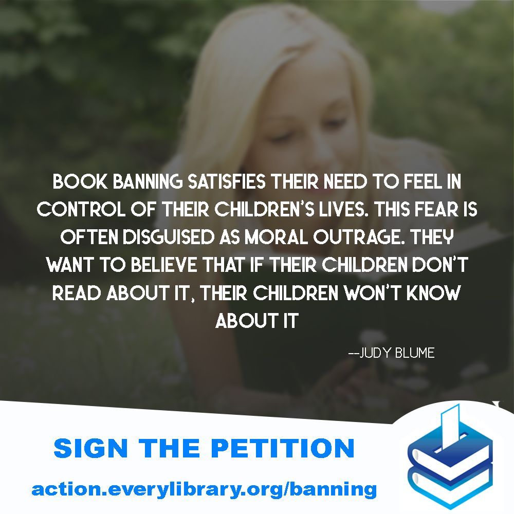 Help fight against book bans by signing the petition at bookbanpetition.us