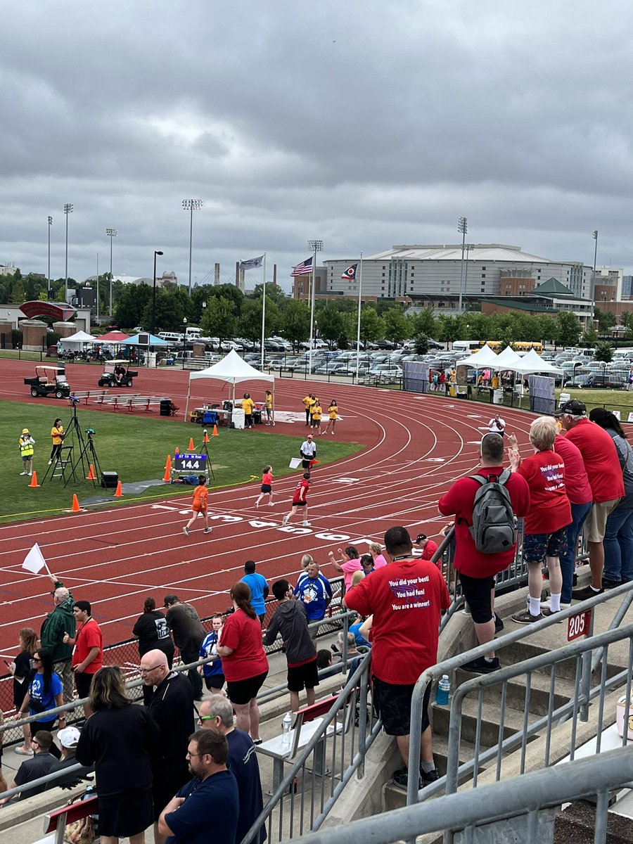 Our girl Camille competed in the Special Olympics. She took 2nd in the 50m dash and 4th in the softball throw. We are so proud of you!!! Keep shining girly your hard work is paying off. <a href="/ME__Athletics/">MiamiEast Athletics</a>