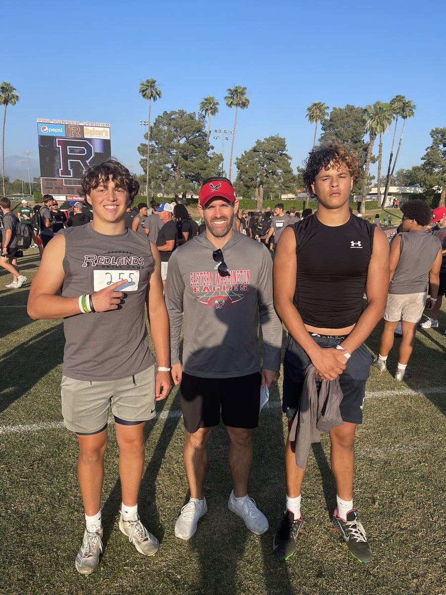 Topher Petersen (@topher_p2107) on Twitter photo Looking forward to seeing <a href="/Coach_CPadilla/">Caleb Padilla</a> at camp on June 23! Thank you for the feedback and talking with me at <a href="/UofR_Football/">Redlands Bulldog Football</a> mega camp!
#ProtectTheRed
<a href="/Coach_ESanders/">Eric Sanders</a> <a href="/CoachWesNurse/">Wes Nurse</a> <a href="/Coach__York/">Austin York</a> Looking forward to seeing <a href="/Coach_CPadilla/">Caleb Padilla</a> at camp on June 23! Thank you for the feedback and talking with me at <a href="/UofR_Football/">Redlands Bulldog Football</a> mega camp!
#ProtectTheRed
<a href="/Coach_ESanders/">Eric Sanders</a> <a href="/CoachWesNurse/">Wes Nurse</a> <a href="/Coach__York/">Austin York</a>