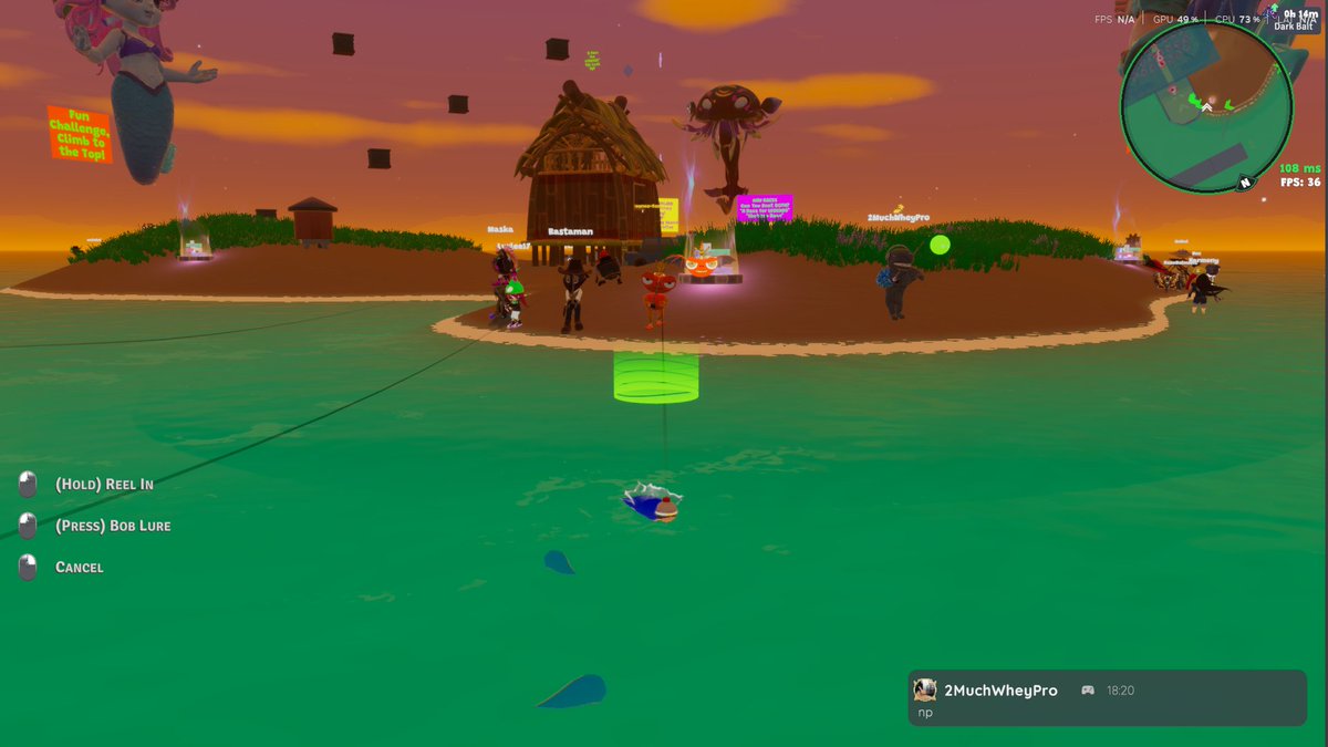 Fishing with <a href="/Luvlee17NFT/">Luvlee17</a> <a href="/2MuchWheyPro/">Jefferson Lee</a> on <a href="/Nifty_Island/">Nifty Island 🏝</a>