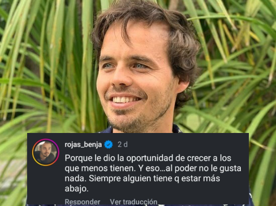 PatriaTuiteraOK's tweet photo. Benjamín Rojas bancando a CFK

"LE DIO OPORTUNIDAD DE CRECER A LOS QUE MENOS TIENEN" https://t.co/fCq68ACbCk