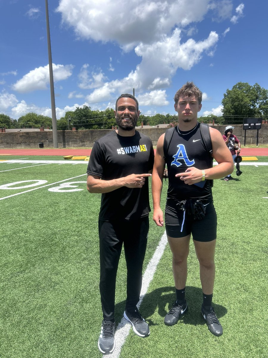 Hunter Brown (@hunterbrown_1) on Twitter photo Balled out today at (<a href="/BamaStateFB/">Alabama State Football</a>) camp!
Great conversations with all the coaches <a href="/coach_gresham/">Billy Gresham</a> <a href="/TyreeOneil_/">Tyree Oneil</a> <a href="/CoachGFerg/">Graham Ferguson</a> <a href="/CoachScott34/">Scott Goolsby</a> <a href="/AnthonyAmpDavis/">Coach Amp Davis</a> <a href="/AHSALFBRECRUIT/">Auburn High School Football Recruiting</a> <a href="/AuburnHighFB/">Auburn High Football</a> <a href="/AL7AFootball/">Alabama7AFootball</a> <a href="/erob50/">Coach Eddie Robinson Jr.</a> <a href="/BamaStateSports/">Bama State Athletics</a> Balled out today at (<a href="/BamaStateFB/">Alabama State Football</a>) camp!
Great conversations with all the coaches <a href="/coach_gresham/">Billy Gresham</a> <a href="/TyreeOneil_/">Tyree Oneil</a> <a href="/CoachGFerg/">Graham Ferguson</a> <a href="/CoachScott34/">Scott Goolsby</a> <a href="/AnthonyAmpDavis/">Coach Amp Davis</a> <a href="/AHSALFBRECRUIT/">Auburn High School Football Recruiting</a> <a href="/AuburnHighFB/">Auburn High Football</a> <a href="/AL7AFootball/">Alabama7AFootball</a> <a href="/erob50/">Coach Eddie Robinson Jr.</a> <a href="/BamaStateSports/">Bama State Athletics</a>