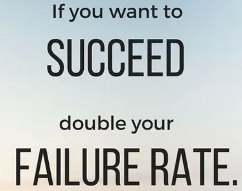 Failure and Why its Good

All my life I hated to fail, so I stopped myself from doing many things. from taking jobs to talking to certain people, or even going places because I didn't wanna be the failure, that I felt like I was most my life or that many people in my life had