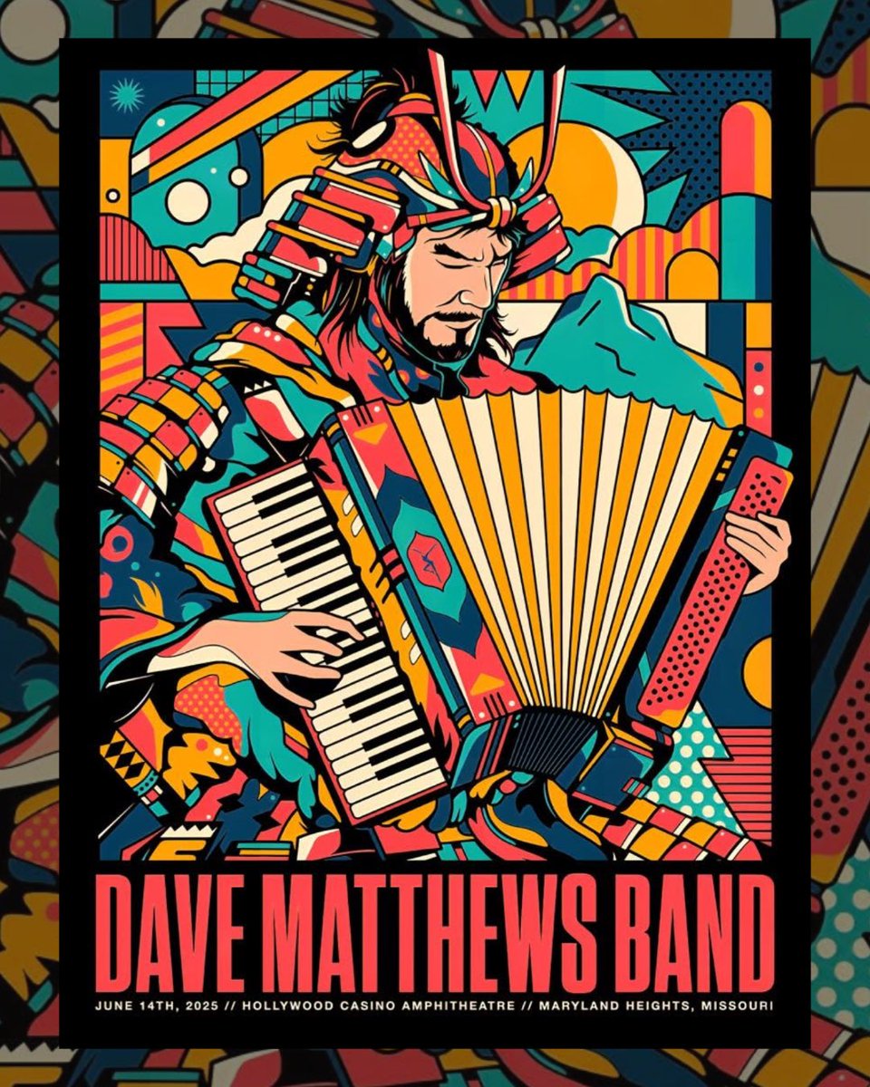 Tonight’s DMB Maryland Heights poster by <a href="/vanortondesign/">Van Orton</a> 

#dmb #davematthewsband #davematthews #dmbgorgecrew #dmbgc #gorgecrew