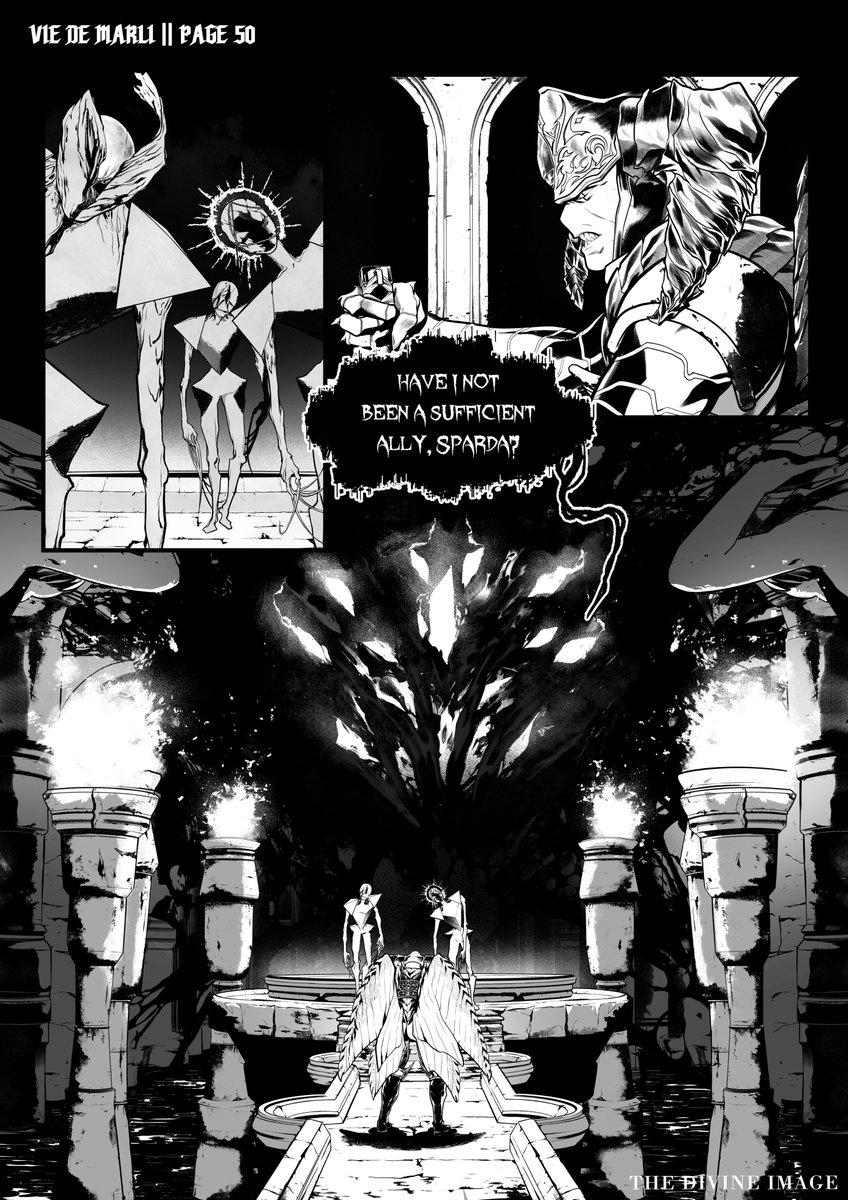 𝐓𝐇𝐄 𝐃𝐈𝐕𝐈𝐍𝐄 𝐈𝐌𝐀𝐆𝐄 - 𝐂𝐇𝐀𝐏𝐓𝐄𝐑 𝐓𝐇𝐑𝐄𝐄  
Shout out to finally hitting Fifty pages! 🥳

 PAGE - 50 
 #DMC #TheDivineImage