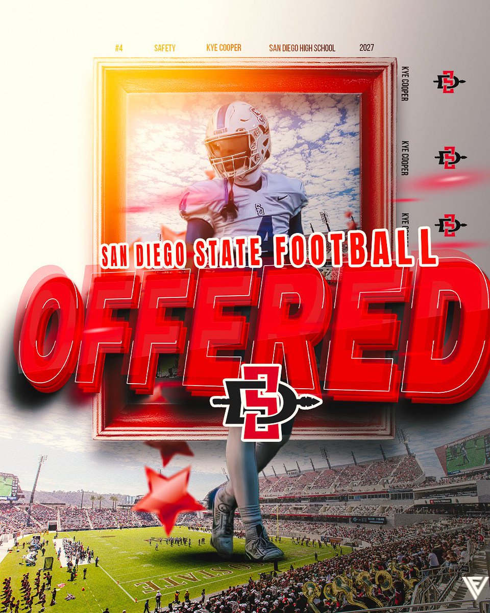 SDSU OFFERED🔴⚫️
<a href="/AztecFB/">San Diego State Football</a> Kye Cooper | 2027 | S
San Diego High School
