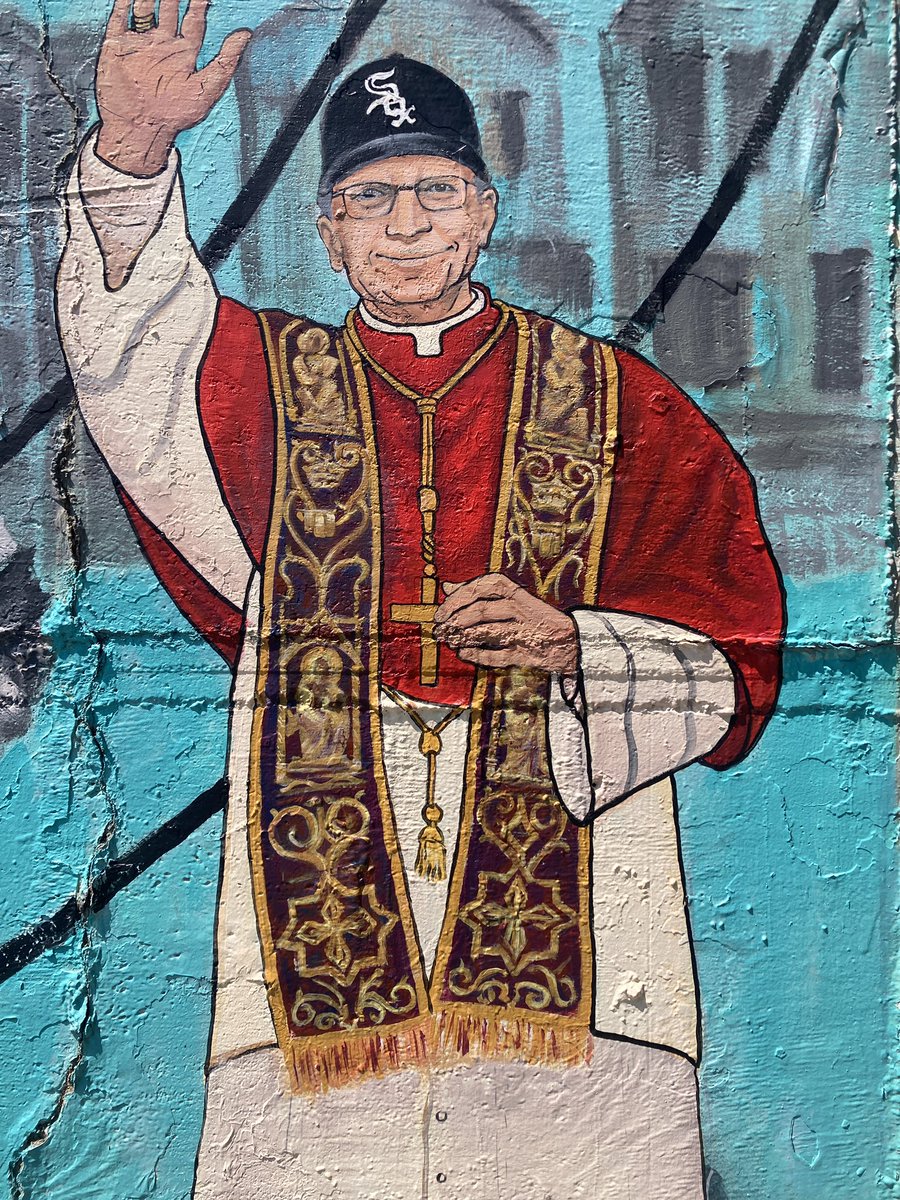 Large gathering at Rate Field, home of the Chicago White Sox, for a special Mass for Pope Leo XIV, a Sox fan.