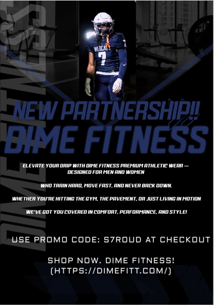 Excited to be in partnership with <a href="/DimeFitt/">Dime</a>!! Use Promo Code s7roud at dimefitt.com for 10% off any purchase. <a href="/CoachAbnerSmith/">Abner Smith III</a>