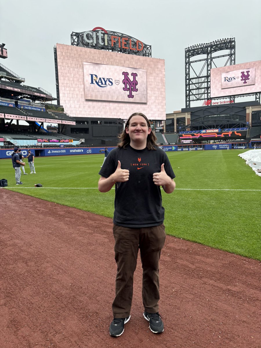 It may be raining, but Citi Field is incredible regardless.

First time on the field!