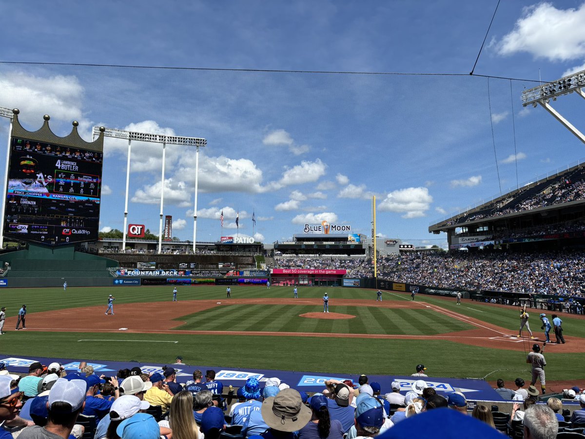 Celebrating Fathers Day weekend at The K with Dad! Let go <a href="/Royals/">Kansas City Royals</a>!