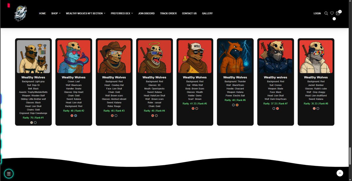 💥 YOU’RE LOOKING AT THE TOP 🐺

This is the official Wealthy Wolves Gallery — where Cronos collectors see their NFTs 💎

🔥 Mint 10 NFTs = Get 1 EXCLUSIVE WOLF
💬 DM me for a Custom Wealthy Wolf (Only 200–300 CRO)

Own your legacy. Join the pack.
👉 [WealthyWolves.store]