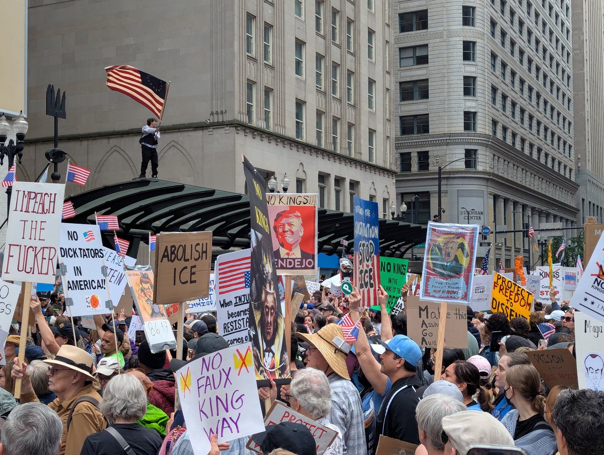 Marching with everyone for #NoKingsDay reminded me how powerful we can be. There's power in compassion. In unity. In organized protest.

It's so important for me to share however I can, b/c it's one of our only ways to make our voices heard or remind others they can be heard too.