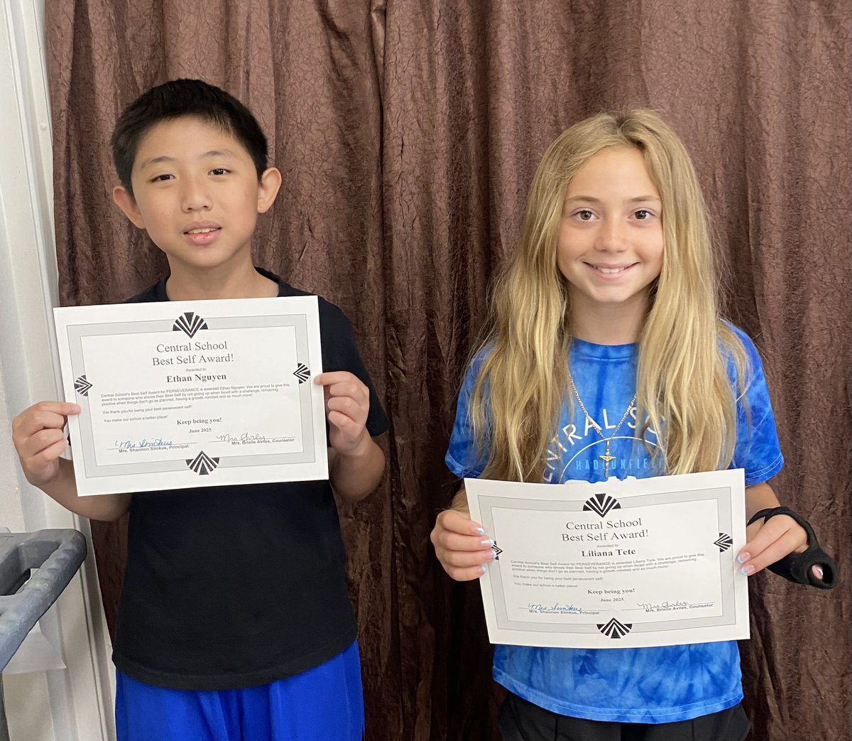 Congrats to our June best self winners for: Perseverance <a href="/CentralES1/">Central ES</a> <a href="/HaddonSchools/">Haddonfield Schools</a>