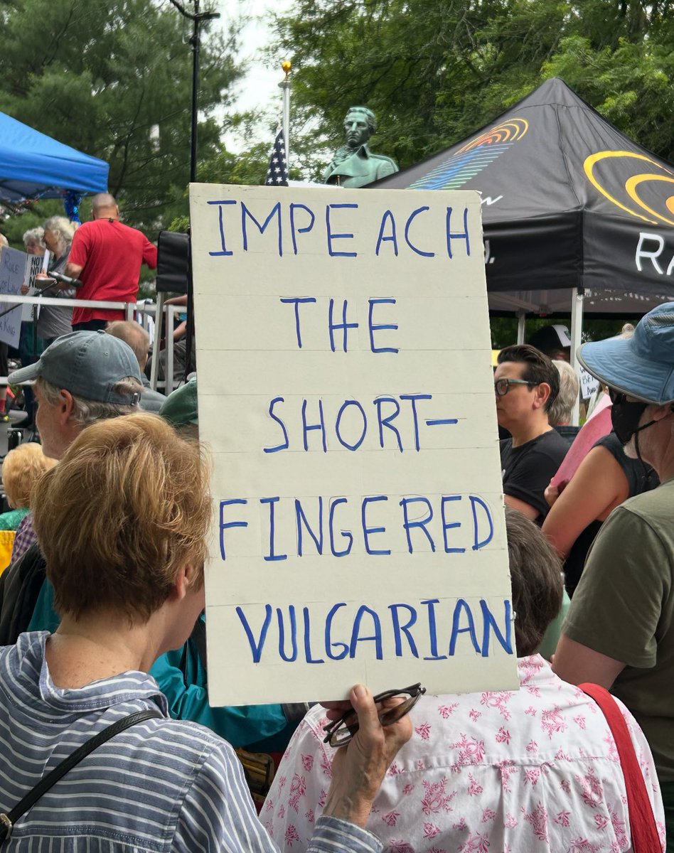 Huzzah, protester in Kingston NY! 👏🏻🙏🏻